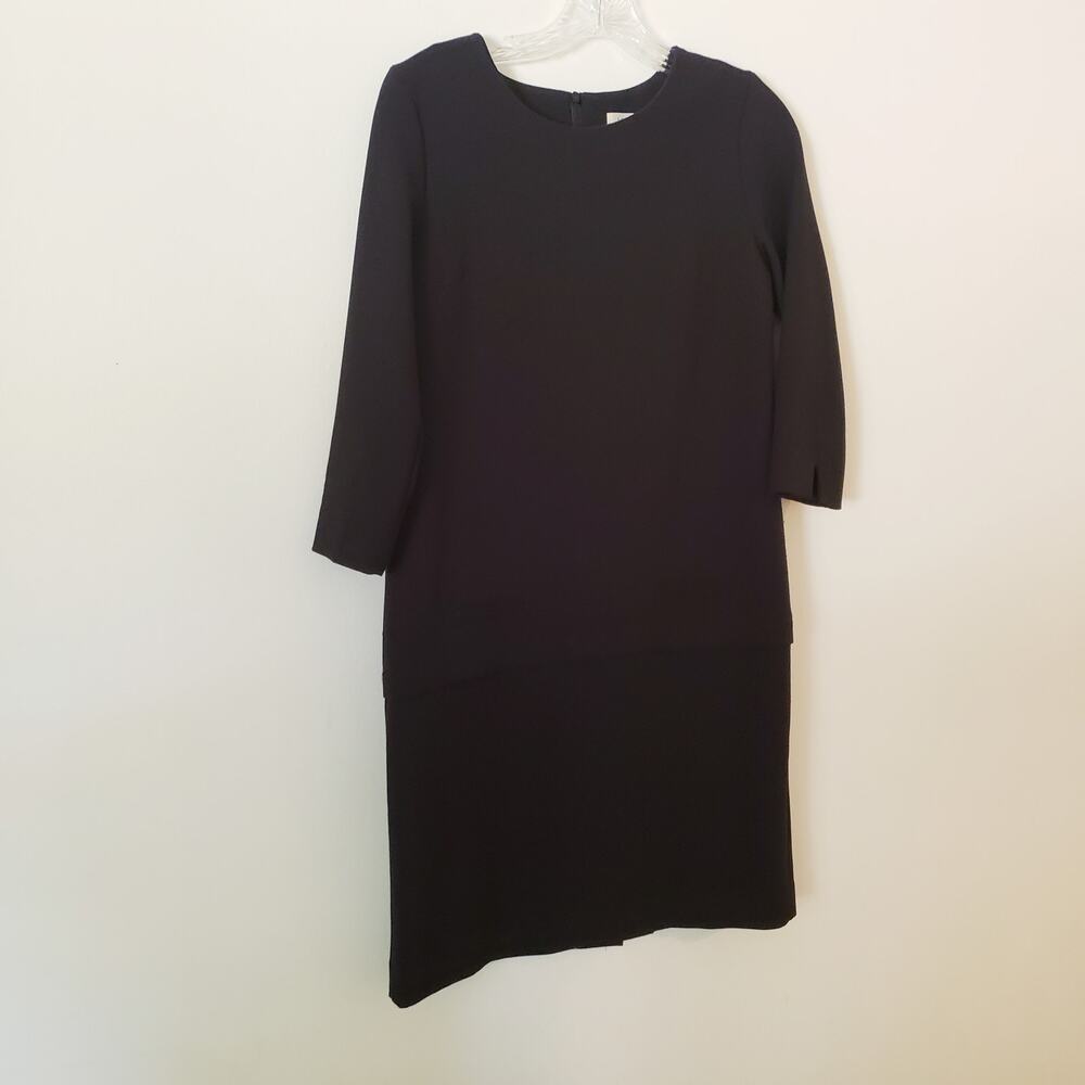 LUUI New York Drop Waist Shift Dress 3/4 Sleeve Size Medium